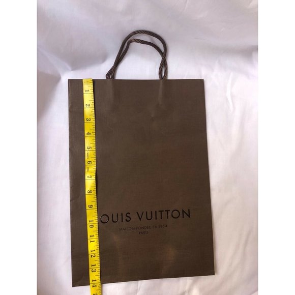 Louis Vuittons Paper Shopping Bag Brown 14" x 9.6" x 4.3" - Picture 10 of 10